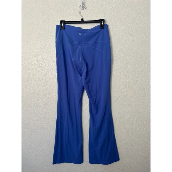 Lululemon Groove Super-High Rise Flared Pant Nulu Wild Indigo Size 12 - Picture 6 of 9